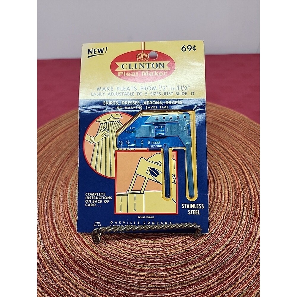 Vintage Clinton Pleat Maker For Skirts & Drapes 1960s NOS